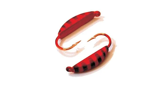 Мормишка вольфрам. LJ "Супер Банан" фарбован.з петлею, 4мм