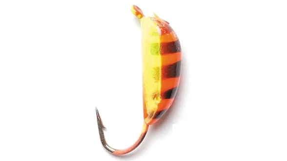 Мормишка вольфрам. LJ "Банан рижский" з петлею (фарбована), 5мм, 1.57 г/*5 шт