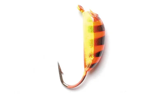 Мормишка вольфрам. LJ "Банан рижский" з петлею (фарбована), 4мм, 1,85г Мормишка вольфрам. LJ "Банан рижский" з петлею (фарбована), 4мм, 1,85г