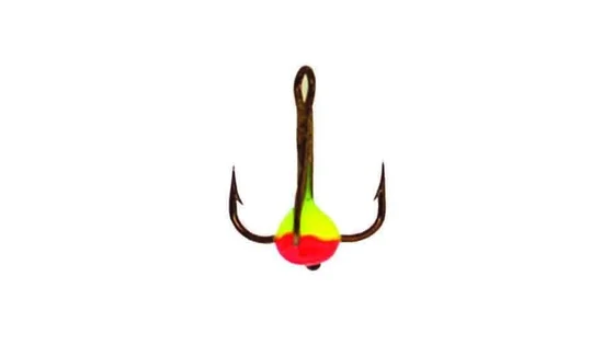 Трійники з краплею для зимової мормишки 18 / YR * 10