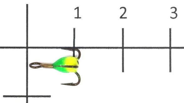 Трійники з краплею для зимової мормишки 14 / GY * 10 Трійники з краплею для зимової мормишки 14 / GY * 10