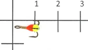 Трійники з краплею для зимової мормишки 14 / RY * 10 Трійники з краплею для зимової мормишки 14 / RY * 10