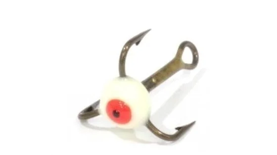 Трійники з краплею для зимової мормишки 10 / 01(F) * 10