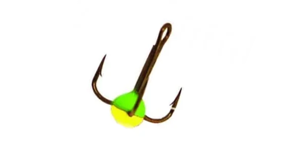 Трійники з краплею для зимової мормишки 12 / 03(GRY) * 10