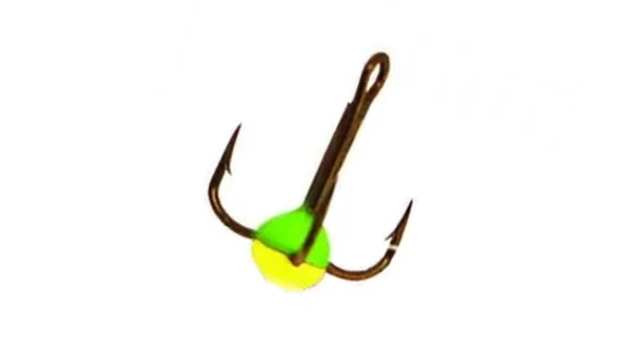 Трійники з краплею для зимової мормишки 12 / 03(GRY) * 10 Трійники з краплею для зимової мормишки 12 / 03(GRY) * 10