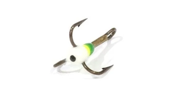 Трійники з краплею для зимової мормишки 12 / 04(GY) * 10