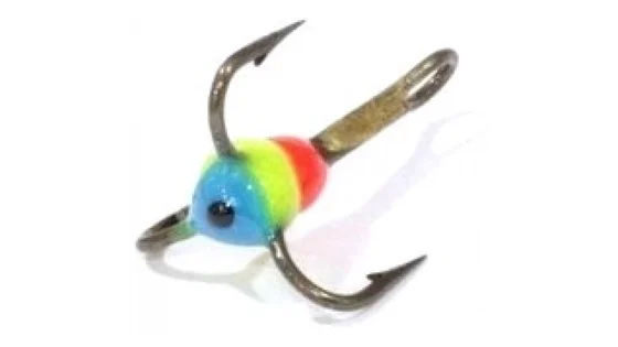 Трійники з краплею для зимової мормишки 12 / 06(RYB) * 10