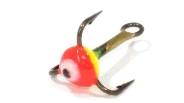 Трійники з краплею для зимової мормишки 12 / 09(YR) * 10 Трійники з краплею для зимової мормишки 12 / 09(YR) * 10