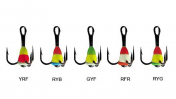 Трійники з краплею для зимової мормишки 12 / 10(YRF) * 10