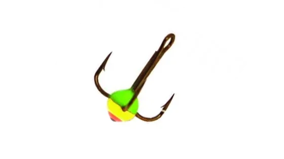 Трійники з краплею для зимової мормишки 14 / 03(GRY) * 10