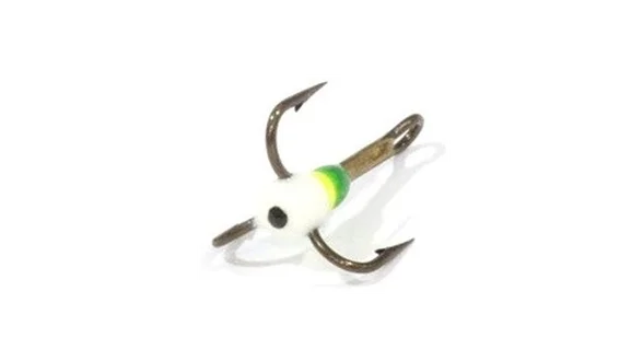 Трійники з краплею для зимової мормишки 14 / 04(GY) * 10 Трійники з краплею для зимової мормишки 14 / 04(GY) * 10