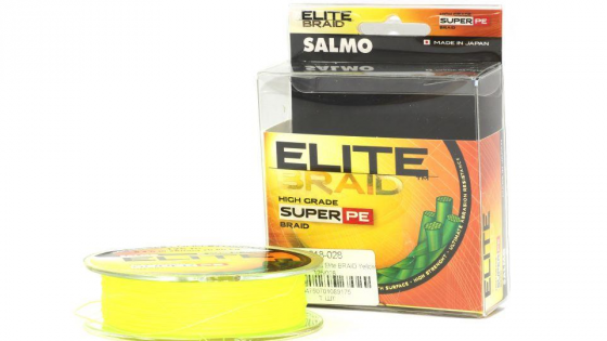 Жилка плетена Salmo ELITE BRAID Yellow  125/028  (інд.уп/ *5)