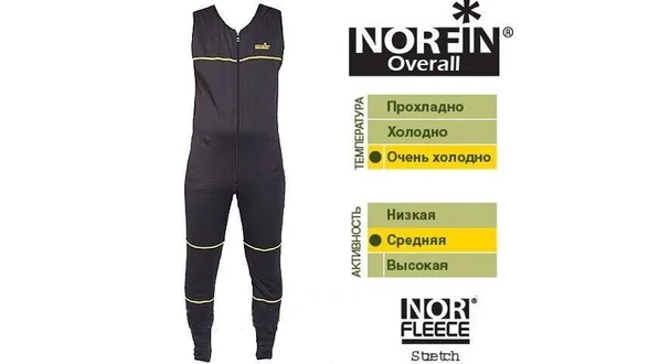 Термобілизна-комбінезон фліс. Norfin OVERALL (1-й.2-й шар) XXL Термобілизна-комбінезон фліс. Norfin OVERALL (1-й.2-й шар) XXL