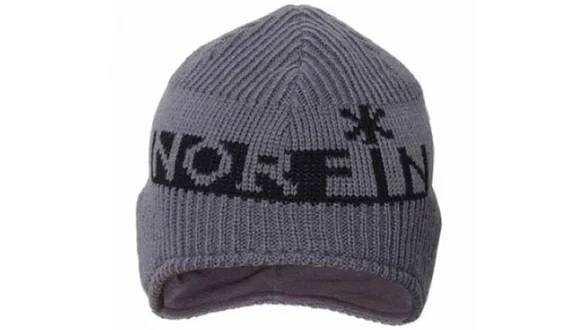 Шапка в'язана Norfin WINTER (підкл.фліс / сіра) р.XL