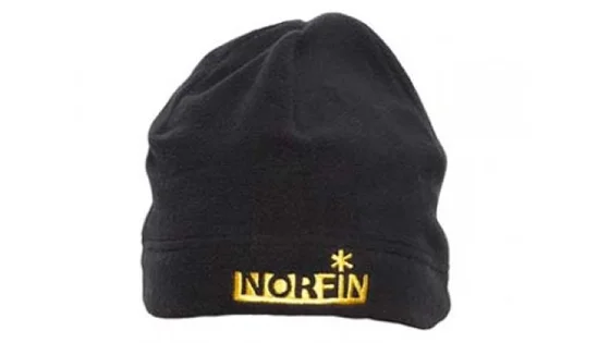 Шапка флісова Norfin FLEECE (чорна) р.L