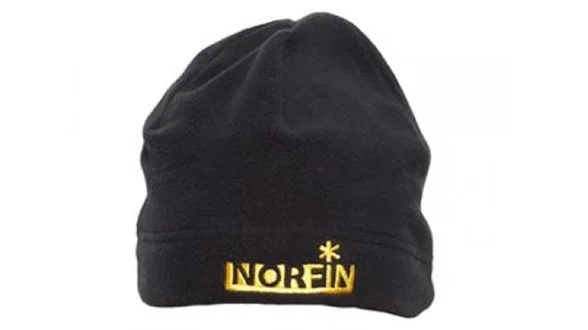 Шапка флісова Norfin FLEECE (чорна) р.XL