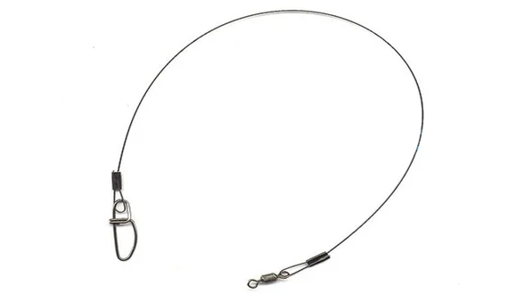 Поводок титановий LJ Pro X-TWITCH TITANIUM   15см/9кг *2