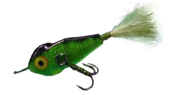 Блешня "Стрекоза" (вібратор) ( колір - оранж-чорні смужки) 14 г. ( 1 трійник ) TRITON Блешня "Стрекоза" (вібратор) ( колір - оранж-чорні смужки) 14 г. ( 1 трійник ) TRITON