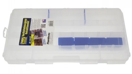 Коробка пласт. 6004R Flambeau (5 фикс.,16 зйомн.перег.) 41х22,5х3,8см Коробка пласт. 6004R Flambeau (5 фикс.,16 зйомн.перег.) 41х22,5х3,8см