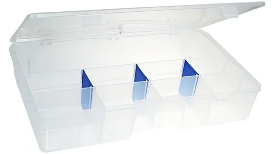 Коробка пласт. 7003R Flambeau (3 фикс.,6 зйомн.перег.) 41х24,8х7,9см Коробка пласт. 7003R Flambeau (3 фикс.,6 зйомн.перег.) 41х24,8х7,9см