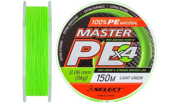 фото Шнур Select Master PE 150m (салат.) 0.06мм 9кг 1870.01.49 | Трофей