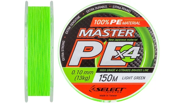 фото Шнур Select Master PE 150m (салат.) 0.10мм 13кг 1870.01.51 | Трофей