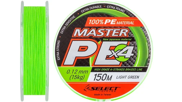 фото Шнур Select Master PE 150m (салат.) 0.12мм 15кг 1870.01.52 | Трофей