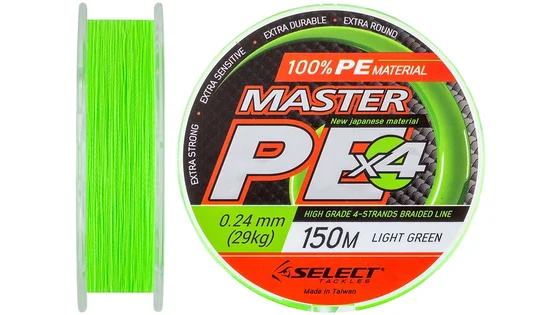 фото Шнур Select Master PE 150m (салат.) 0.24мм 29кг 1870.01.57 | Трофей