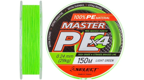 фото Шнур Select Master PE 150m (салат.) 0.24мм 29кг 1870.01.57 | Трофей