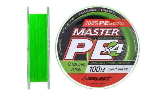фото Шнур Select Master PE 100m (салат.) 0.08мм 11кг 1870.17.01 | Трофей