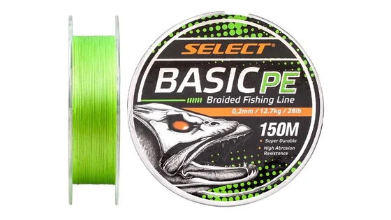 фото Шнур Select Basic PE 150m (салат.) 0.20mm 28LB/12.7kg 1870.18.17 | Трофей
