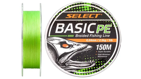фото Шнур Select Basic PE 150m (салат.) 0.04mm 5lb/2.5kg 1870.19.50 | trofey.shop фото Шнур Select Basic PE 150m (салат.) 0.04mm 5lb/2.5kg 1870.19.50 | Трофей