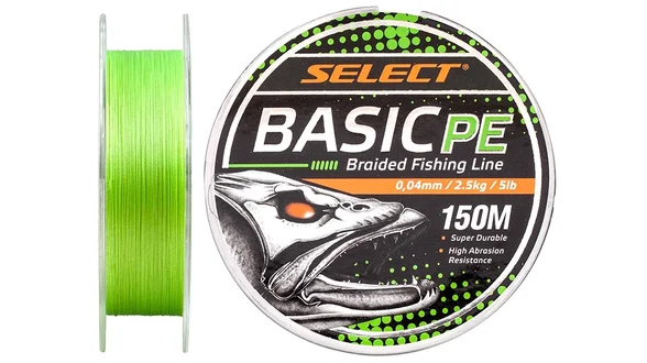 фото Шнур Select Basic PE 150m (салат.) 0.04mm 5lb/2.5kg 1870.19.50 | trofey.shop фото Шнур Select Basic PE 150m (салат.) 0.04mm 5lb/2.5kg 1870.19.50 | Трофей