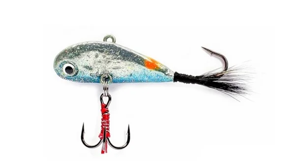 Блешня "бокоплав" 9 гр., хвіст-хутро,підвіска трійник Блешня "бокоплав" 9 гр., хвіст-хутро,підвіска трійник