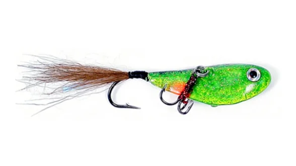 Блешня "бокоплав" 15 гр., хвіст-хутро,підвіска трійник Блешня "бокоплав" 15 гр., хвіст-хутро,підвіска трійник