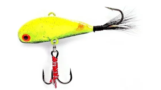 Блешня "бокоплав" 25 гр., хвіст-хутро,підвіска трійник