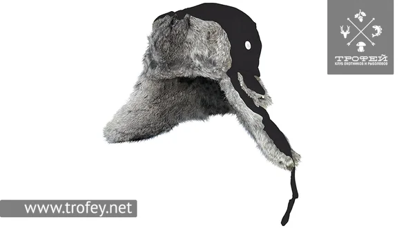 Шапка-ушанка на нат. меху (чёрная ) NORFIN L Шапка-ушанка на нат. меху (чёрная ) NORFIN L