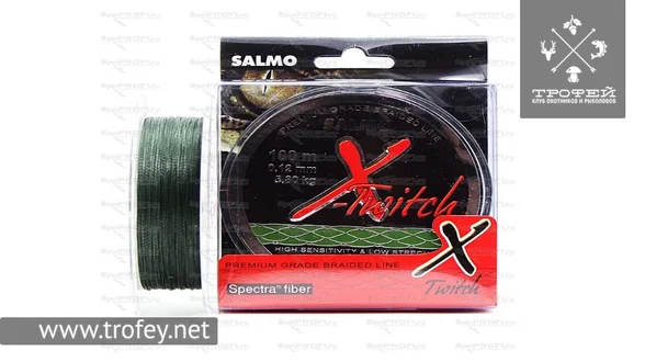 Шнур Salmo X-Twitch 0,12 Шнур Salmo X-Twitch 0,12
