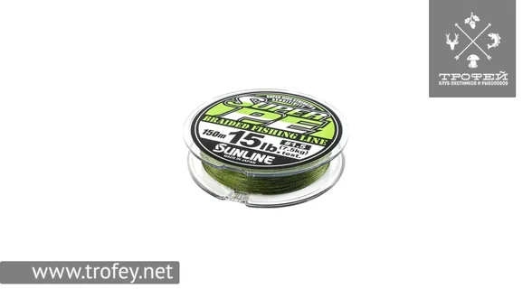 фото Шнур Sunline New Super PE 150м (темн-зел.) #2.0/0.235мм 20LB/10кг 1658.08.95 | trofey.shop фото Шнур Sunline New Super PE 150м (темн-зел.) #2.0/0.235мм 20LB/10кг 1658.08.95 | Трофей