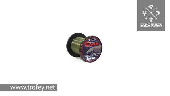 фото Леска Sunline SIGLON CARP 1000м (зеленый) 0.41мм 11кг 1658.03.09 | trofey.shop фото Леска Sunline SIGLON CARP 1000м (зеленый) 0.41мм 11кг 1658.03.09 | Трофей