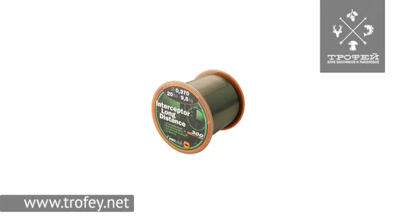 фото Леска Prologic Interceptor Long Distance 300m 15lbs 7.1kg 0.30mm 1846.01.00 | Трофей