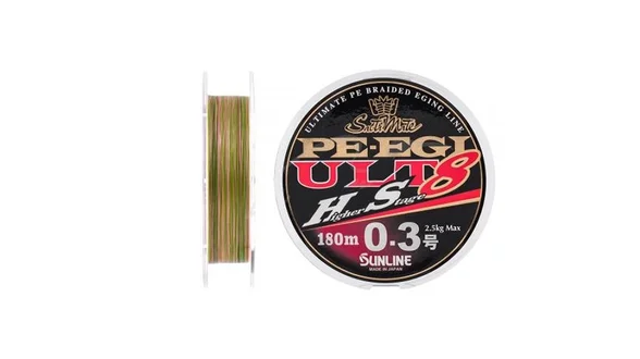 фото Шнур Sunline PE EGI ULT HS8 180m #0.4/0.104mm 3.3kg 1658.07.33 | Трофей