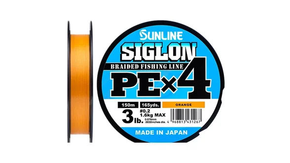 фото Шнур Sunline Siglon PE х4 150m (оранж.) #0.5/0.121mm 8lb/3.3kg 1658.09.29 | trofey.shop фото Шнур Sunline Siglon PE х4 150m (оранж.) #0.5/0.121mm 8lb/3.3kg 1658.09.29 | Трофей