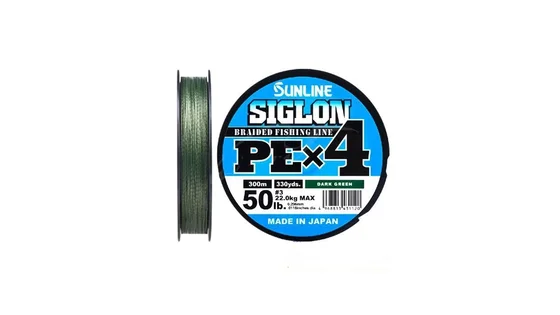 фото Шнур Sunline Siglon PE х4 300m (темн-зел.) #3.0/0.296mm 50lb/22.0kg 1658.09.52 | trofey.shop фото Шнур Sunline Siglon PE х4 300m (темн-зел.) #3.0/0.296mm 50lb/22.0kg 1658.09.52 | Трофей
