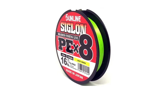 фото Шнур Sunline Siglon PE х8 150m (салат.) #0.8/0.153mm 12lb/6.0kg 1658.09.64 | Трофей
