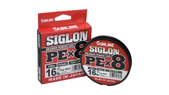 фото Шнур Sunline Siglon PE х8 150m (темн-зел.) #1.2/0.187mm 20lb/9.2kg 1658.09.78 | Трофей