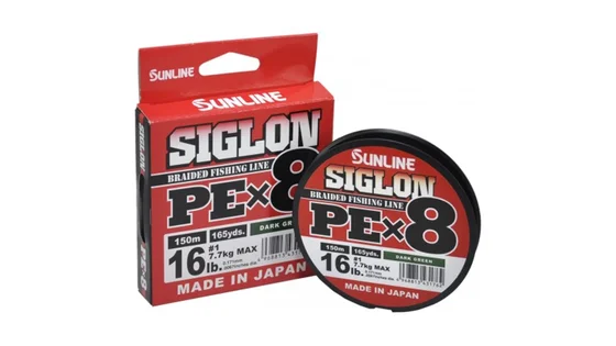 фото Шнур Sunline Siglon PE х8 150m (темн-зел.) #0.5/0.121mm 8lb/3.3kg 1658.09.74 | trofey.shop фото Шнур Sunline Siglon PE х8 150m (темн-зел.) #0.5/0.121mm 8lb/3.3kg 1658.09.74 | Трофей